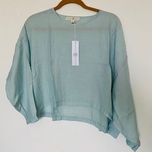 MIMUMAXI slouch top (muted Mint)